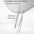 thumbnail image 2 of MAANT SS-A Stainless Steel Tweezers Non-Magnetic Precision Tip for Electronics Repair, 2 of 5
