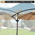 thumbnail image 6 of Costway 10FT Patio Umbrella Solar Powered LED 360degrees Rotation Beige, 6 of 11