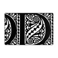 thumbnail image 5 of ZICANCN Area Rugs Doormat , Alphabet D Facecloth Non-Slip Floor Mat Rug for Living Room Kitchen Sink Area Indoor Outdoor Entrance 36"x24", 5 of 9