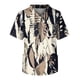 thumbnail image 1 of Men's Short Sleeve V-Neck Print Chest Floral Print Pocket Carer Top 3XL, 1 of 3