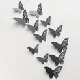 thumbnail image 2 of Dsscvnef 3D Three Dimensionals Hollow Pearl Paper Simulation Butterfly Wall Sticker, 2 of 3
