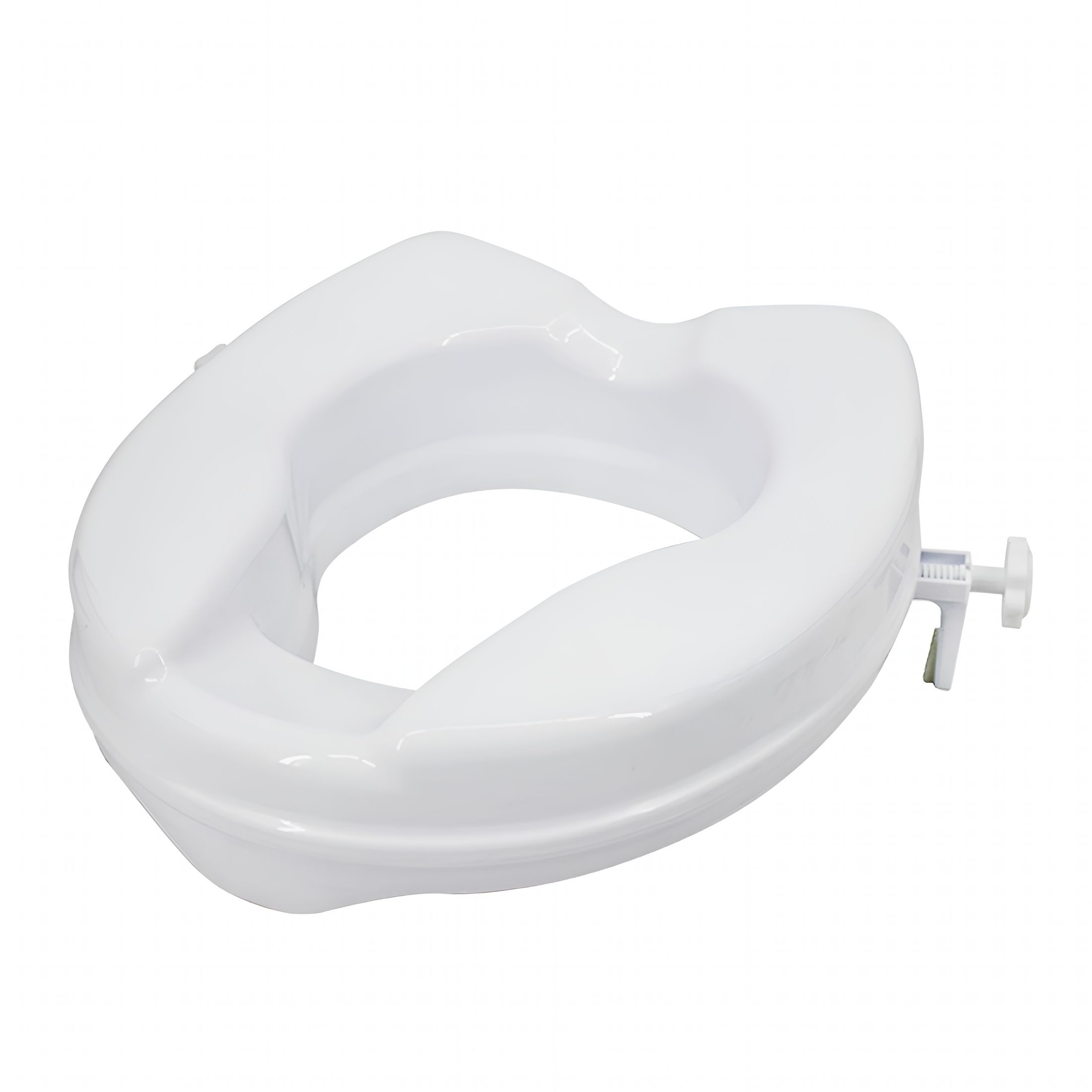 XIRQI Raised Toilet Seat 300 Lbs Heavy Duty Elevated with Tightening Clamps for Most