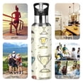 thumbnail image 5 of Water Bottles 20oz Straw Lid Wide Mouth Stainless Steel for School Sport Travel Cartoon Trophies, 5 of 9