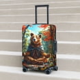 thumbnail image 5 of Maple Meditating Bear Luggage Cover Anti Scratch, Elastic Suitcase Protector Suitcase Covers for Luggage Fits 18-32 Inch Luggage, 5 of 5