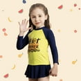 thumbnail image 3 of GYRATEDREAM Little Girls Rash Guard Set 2 Piece Swimsuit UPF 50+ Long Sleeve Swimwear 4-8 Years, 3 of 10