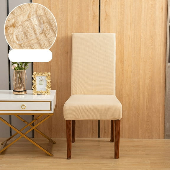 COM1950s Chair Covers for Dining Chairs Solid Color Brushed High Elastic Chair Cover Soft and Comfortable Chair Seat Cover Proof and Dirt Chair Slipcover Suitable for Dining Room, Hotel, Ceremony
