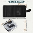 thumbnail image 3 of Women’s Wallet RFID Blocking PU Leather Magnetic Snap Zipper Coin Pocket 7 Card Slots Perfect Gift for Her Cute Border Collie, 3 of 8