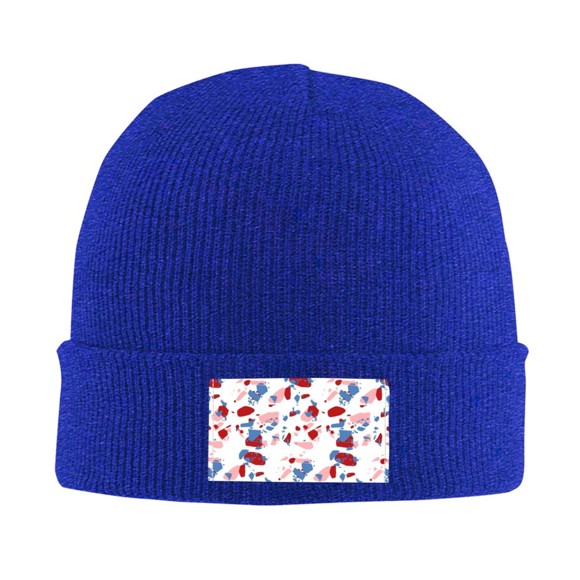 ZICANCN Colorful Terrazzo Stone Texture Knit Beanie Hat, Winter