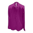 thumbnail image 5 of Women'S Clothing, Women'S Tops, Trendy Women's Satin Long Sleeve Stand Collar Blouse Top for Versatile Casual and Formal Occasions, 5 of 5