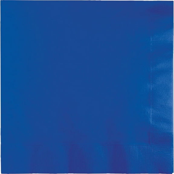 240 Count Bulk Pack Cobalt Blue Value Friendly Luncheon Napkins