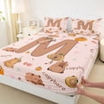 thumbnail image 4 of Erosebridal Kids Capybara Lover Full Size Sheets, Initial M Letter Bed Sheets, 4 Pieces, 4 of 5