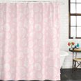 thumbnail image 2 of Summer Coastal Bathroom Shower Curtains with 12 Hooks Polyester Waterproof Shower Curtain for Stalls and Bathtubs Ocean Shells Conch Starfish Tropical Pink Decorative Bathroom Curtain 72x84 Inches, 2 of 7