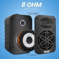 thumbnail image 5 of PyleUsa Indoor Outdoor Speakers Pair - 500 Watt Dual Waterproof 5.25” 2-Way Full Range Speaker System w/ 1/2” High Compliance Polymer Tweeter - in-Home, Boat, Marine, Deck, Patio, Poolside (Black), 5 of 5