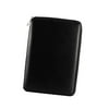 Leather Zipper Business Padfolio Portfolio Conference File Organiser Black