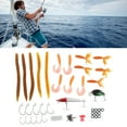 thumbnail image 3 of Kit de señuelos de pesca ANGGREK 67 piezas con cabeza de plantilla de ojo 3D, 3 of 8