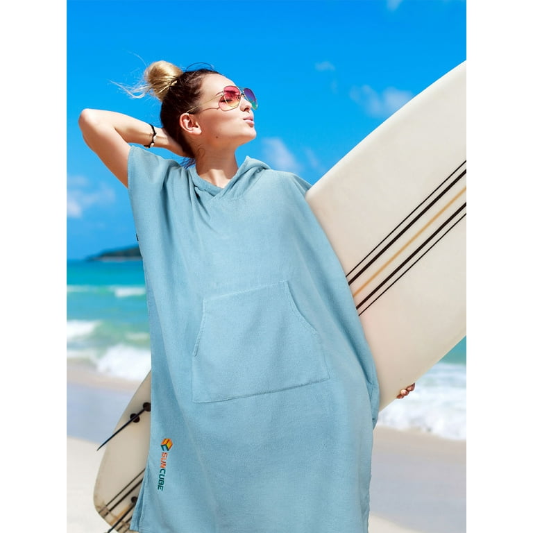 Snappy Towels® Premium Microfiber Hooded Surf Changing Poncho - Scuba