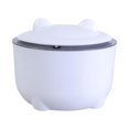 thumbnail image 2 of Yiran Fully Enclosed Cat Litter Box Waste Bin for Cat Toilet, White (Waste Bags Not Included), 2 of 10