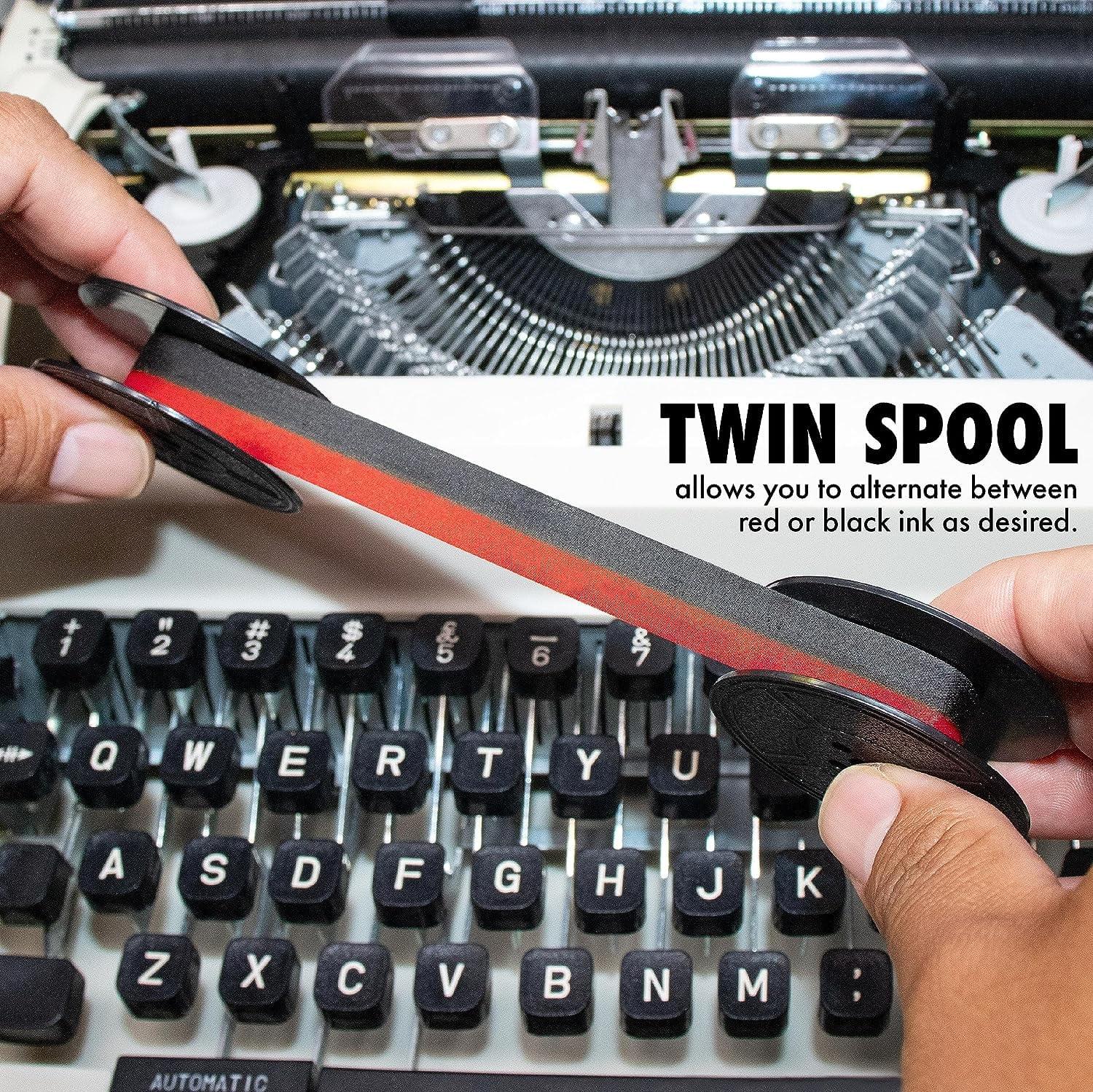 Nadex Coins Twin-Spool Typewriter Ribbon for Manual Typewriters