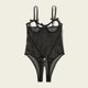 thumbnail image 4 of Gibobby Conjunto de lencería Sexy Lencería sexy para mujer, camisón de encaje con camisola de encaje para mujer lencería(Negro, CH), 4 of 5