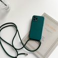 thumbnail image 3 of Funda de silicona líquida con cordón y correa para el cuello para iPhone 16, 15, 14, 13, 12 Mini, 11 Pro, X, XR, XS Max, 7, 8 Plus, 3 of 5