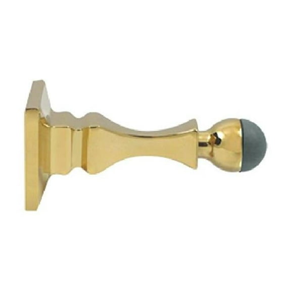 3.5 in. Baseboard Door Bumper Solid Brass