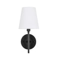 thumbnail image 3 of Cason 1 light Black and White shade wall sconce, 3 of 5