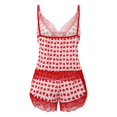 thumbnail image 4 of Gibobby Conjuntos de bragas de encaje Conjunto de Liguero con Sujetador de Encaje, Lencería Elegante y Exquisita para Mujer para Noche de Bodas, Luna de Miel y Más(Rojo, 3XG), 4 of 5