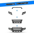 thumbnail image 6 of Full-Width Front Bumper Fit for 2005-2015 Toyota Tacoma,Modular Heavy Duty Steel Front Bumper with Side Wings and Bull Bar,Type B, 6 of 10