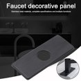 thumbnail image 3 of Grifo rectangular para grifo de baño con 4 y quot, agujero de acero inoxidable (negro, mate) Feliz Sencillez, 3 of 5