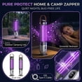 thumbnail image 2 of Electric Bug Zapper Outdoor, Cordless Bug Zapper, 15X4 In, 4000 Mah Power, Zapper Rechargeable, Insect Killing, Backyard Trips, Black Gray, 1 Pc, 2 of 5