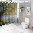 thumbnail image 7 of Orinice Fog Bathroom Decor Set, Colorful Luxurious Graphic Print Polyester Fabric Fashion Shower Curtain with Hooks, 100% Polyester, Chic Modern Design, Multiple Sizes 69x72, 7 of 7