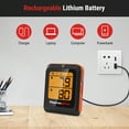 thumbnail image 6 of ThermoPro TP920W 650FT Wireless Bluetooth Meat Thermometer with Dual Probes for Oven Grilling BBQ, 6 of 14