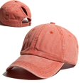 thumbnail image 1 of Vintage Ponytail Baseball Cap Women Adjustable Snapback Hat Mesh Distressed Summer Cap Woman Sunhat cotton orange Adjustable, 1 of 6