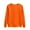 Orange, variant on Womens Sweatshirt Sevevn Women's Oversized Round Neck Sweatshirts Long Sleeve Turtleneck Velvet Sweatshirt