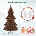 thumbnail image 2 of Costway 6 FT Artificial Christmas Tree with 200 LED Lights, 493 Branch Tips, 52 Pine Cones, 2 of 10