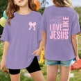 thumbnail image 2 of WENXIAOO Chemises Filles Manches Courtes Col Rond T-shirts Graphiques Mode Chemises d'Été pour Filles Chemises Filles, 2 of 4