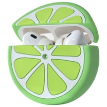 Silicone AirPods Pro Case, Food-Inspired Design, Compatible with Apple AirPods Pro 1 & 2 – Lime Green