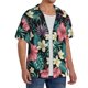 thumbnail image 2 of Balery Green Tropical Leaves Camisa Casual de Manga Corta con Botones para Hombre, Texturizada, Estilo Cubano, para Playa, Verano-Small, 2 of 5