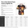 thumbnail image 6 of Lsque Sunset Dancing Dolphin pattern Hawaiian Shirt for Men, Unisex Summer Beach Casual Short Sleeve Button Down Shirts-Large, 6 of 9