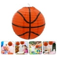 thumbnail image 3 of Shisuyan 4pcs Basketball Lanterns Foldable Paper Lanterns Sports Theme Birthday Party Decor, 3 of 8