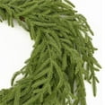 thumbnail image 3 of Christmas Wreath with Bells and Ribbon for Front Door,Artificial Pine Greenery Winter Wreath for Indoor Outdoor Decor,Country Style Door Hanging Wreath for Wall,Window,Porch,Mantel and Table, 3 of 4