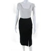 Pre-owned|Escada Women's Wool Zipper Slit Hem A-Line Skirt Black Size 36