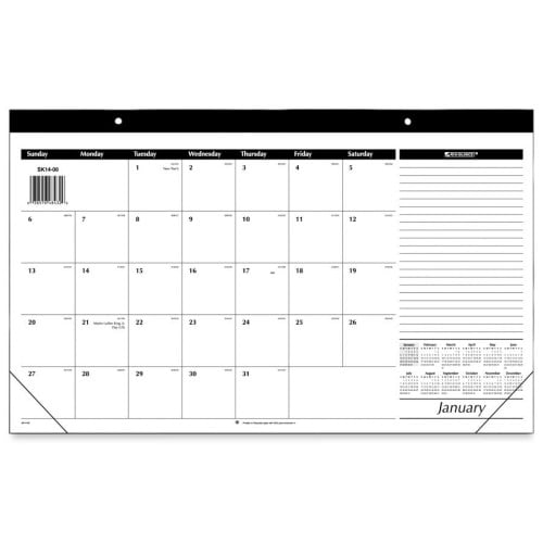 AT-A-GLANCE Monthly Compact Full Year Desk Pad - Walmart.com