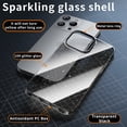 thumbnail image 2 of ShellTech Compatible with iPhone 13 Pro Case, Slim Fit Hybrid Glitter Bling Sparkly Case for Women Shockproof Protective Flexible Bumper Cover for iPhone 13 Pro,Black, 2 of 17