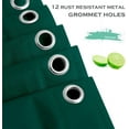 thumbnail image 5 of AUR Dark Green Plastic Shower Curtain Or Liner, 72x72 Inch Lightweight Plastic Bathroom Shower Showroom Inner Curtain with Rustproof Metal Grommet Holes and Weighted Magnets, 5 of 14