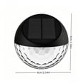 thumbnail image 3 of Aplique solar de pared para exteriores: lámpara LED impermeable para jardín con sensor de movimiento o encendido automático al anochecer, aplique de pared semicircular decorativo para patio, valla,, 3 of 6