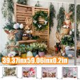 thumbnail image 1 of Neinkie Spring Happy Easter Backdrops for Photography Bunny Rabbit Grass Rustic Wood Background Baby Shower Party Supplies Decor Banner Portrait Studio Photoshoot Prop Photobooth Gift, 1 of 2