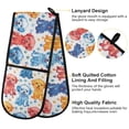 thumbnail image 4 of Dailycode Double Sided Oven Mitt with Loop Heat Resistant Kitchen Long Potholders 7" x 35" Colorful Watercolor Dogs, 4 of 6