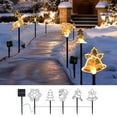 thumbnail image 1 of Luces Solares Navideñas para Exteriores, 5 Unidades, con Led y Batería Recargable para Iluminación de Patios y Terrazas., 1 of 7