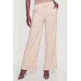 thumbnail image 3 of Women's Textured Knit Button Detail Pull On Pants, 3 of 4
